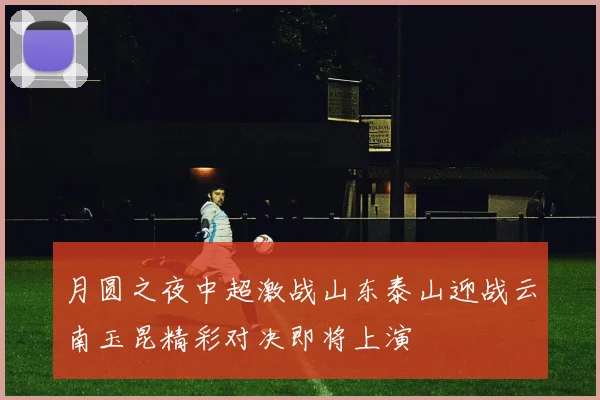 月圆之夜中超激战山东泰山迎战云南玉昆精彩对决即将上演